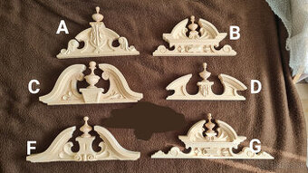 vrchná dekorácia na starožitné hodiny, koruna, vršok hodín