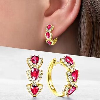 luxusne náušnice - 1