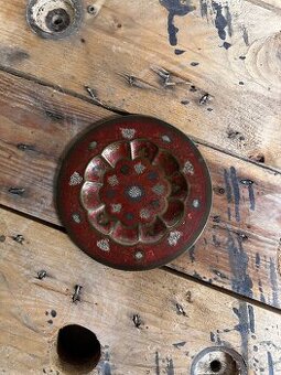 ✨ Vintage mosadzný dekoratívny tanier