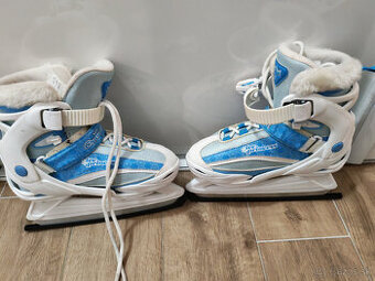 Posuvné ľadové korčule Crowned Ice Princess 32-35