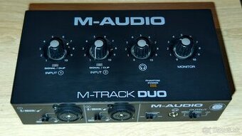 M-Audio M-Track Duo USB zvuková karta – minimálne používaná