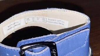 Sandále Clarks modré na platforme - celokožené neobuté č 31