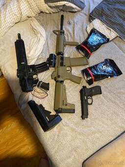 Predám 3 airsoftove zbrane