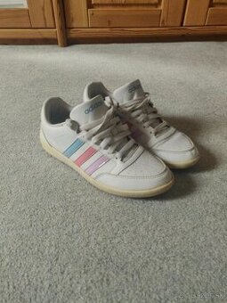 Adidas dámské tenisky Neo Label – bílé s pastelovými pruhy
