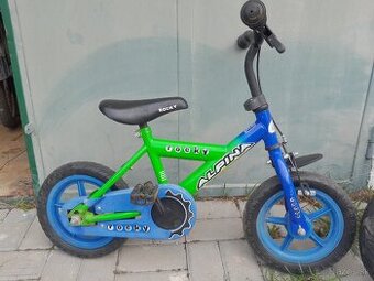 DETSKÝ BICYKEL ALPINA ROCKY 12 AJ ODRÁŽADLO VEĽKOSŤ 12