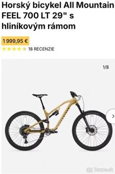 Horský bicykel All Mountain FEEL 700 LT 29"