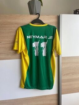 Žltý dres Neymar Jr. s podpisom, logom NJR a značkou Pilão –
