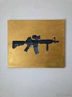 Obraz olejomalba AR15