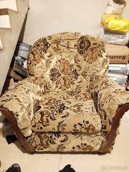 Predám rozťahovací gauč(sedačku)+kreslo