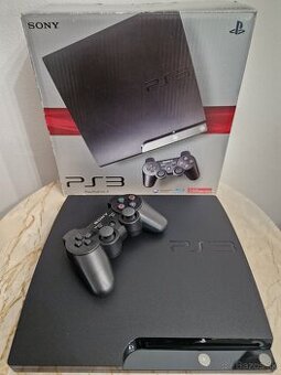 PlayStation 3 Slim 250GB čierna konzola v krabici