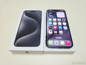 APPLE IPHONE 15 PRO MAX 256GB BLACK TITANIUM,BATERKA 99%
