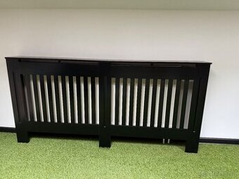 Čierny kryt na radiátor -152 cm dĺžka