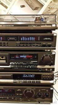 Zostava TECHNICS gramofon, equalizer, deck, CD, receiver B02