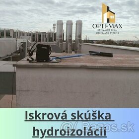 Iskrová skúška hydroizolácií - Kontrola izolácie strechy