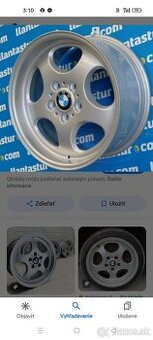 R17 5x120 límce originál BMW Styling 109