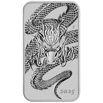 Drak 2025 1oz strieborná minca
