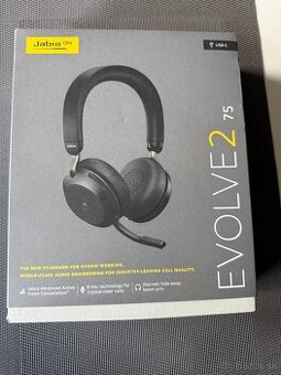Predám nové bezdrôtové slúchadlá Jabra Evolve2 75