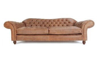 Luxusná kožená sedačka Chesterfield