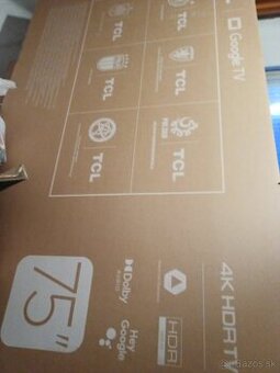 Predam novy zabaleny LCD TV TCL.190 cm.uhlopr