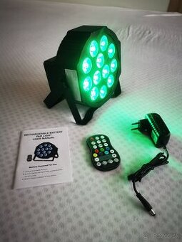 2ks akku bateriove led par RGBW