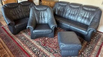 Luxusní kožená sedací souprava 3+2+1,6044