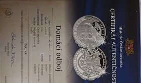 Strieborná minca / medaila Domáci odboj - 1