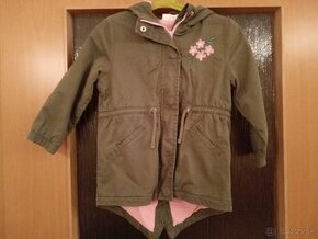 Dievčenská prechodná bunda s kapucňou (98)