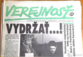 Noviny VEREJNOSŤ a PRAVDA
