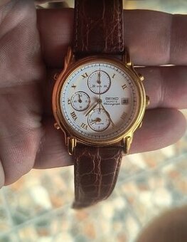 Seiko 7T32-6F00 Quartz Chronograph –plne funkčný