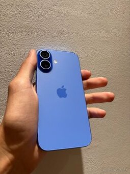 VYMENÍM/PREDÁM TOP IPHONE 16 128GB MODRÝ V ZÁRUKE DO 2026