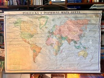 Politická a dopravní mapa sveta