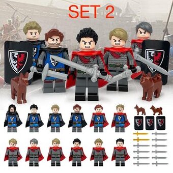 Figúrky Rytieri 4 - typ lego, nové, nehrané