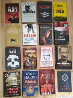 Predám knihy- mafia, ´ndrangheta, nacisti, rusko, cirkev