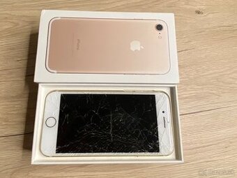 Predam iphone 7, 128GB,  s rozbitym displayom