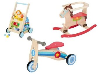 Drevené odrážadlo / hojdací koník / podporný vozík