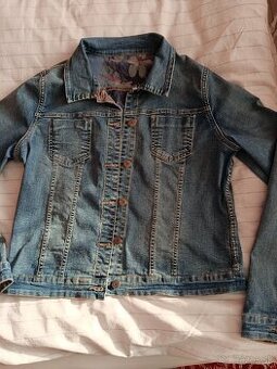 Dámska riflová elastická bunda obojstranná