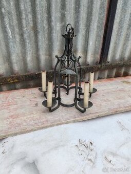 Stary kovaný luster - retro