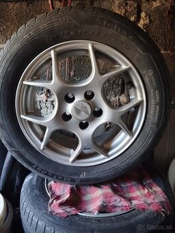 Predám elektróny 5x100 roztec185/60 R14 letné pneumatiky