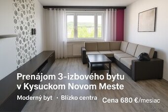 prenájom 3 izbový byt