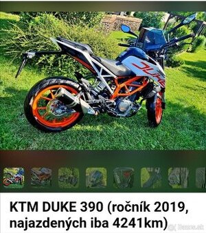 Predám KTM DUKE 390