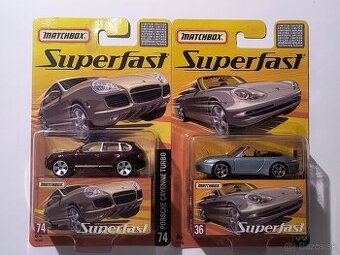Matchbox Superfast 2005 - Porsche 911 Carrera, Posche Cayenn