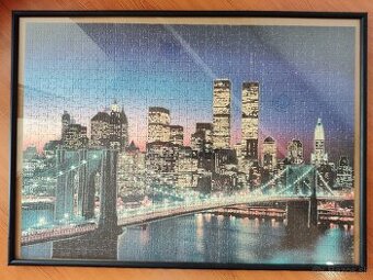 Puzzle 2 / 9: New York + rám 50x70 so sklom
