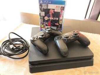 Sony PlayStation 4 slim + 2 ovládače