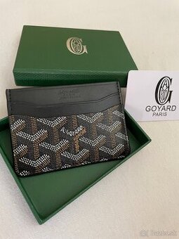 Goyard čierny cardholder na karty