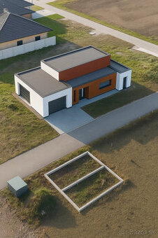 Na predaj stavebný pozemok so základovou doskou v Dolnom Vin