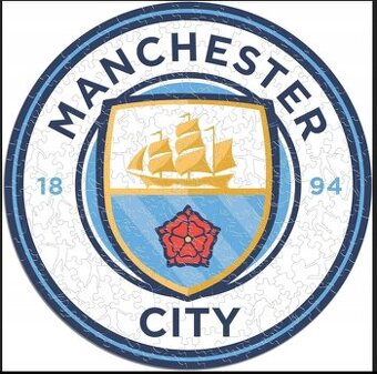 Drevené Puzzle Manchester City