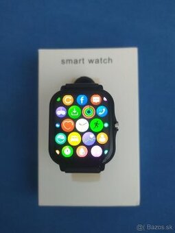 Inteligentné hodinky, možnosť volania, čierne