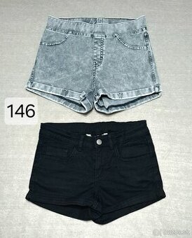 Dievčenské rifľové kraťasy 146