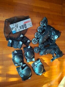 KORČULE OXELO veľ. 29-32 + chrániče veľ.M