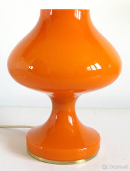 Retro sklenená stolová Lampa ČSSR Tabery